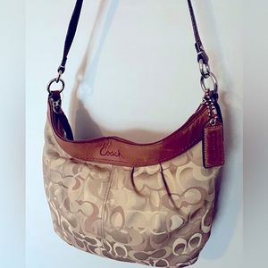 Coach Canvas & Leather Shoulder Bag